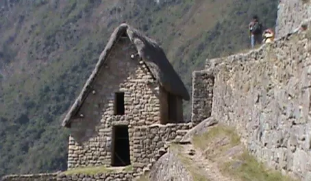 Thatched house at Machu Picchu