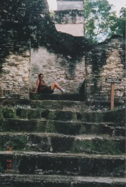 Me on the Queen\'s throne, Tikal