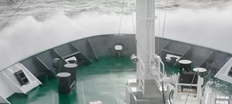 Crashing waves in the Drake Passage (and this was mild!)