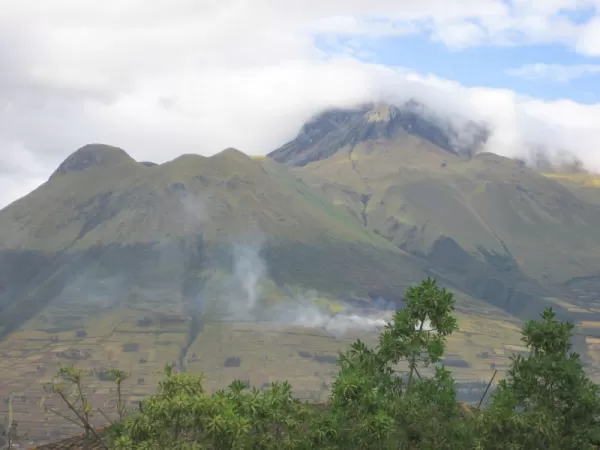 A volcano seen during an Ecuador tour