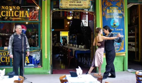 A tango show in Buenos Aires