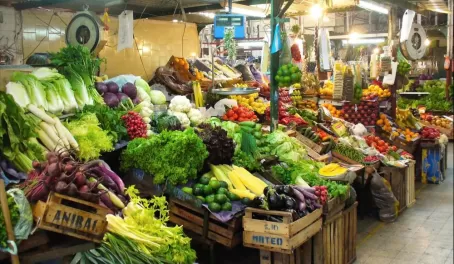 Fresh produce at the market