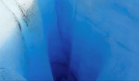 A large blue hole