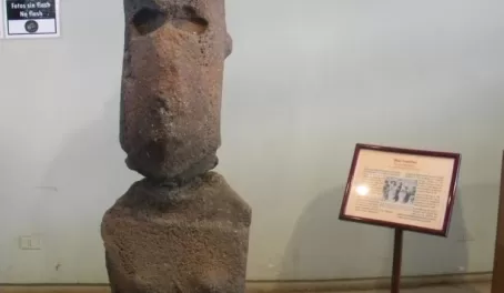 Only female moai in the Island museum