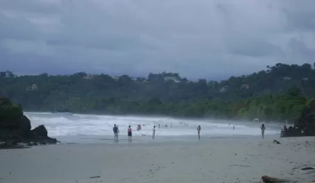Exploring a Costa Rican beach