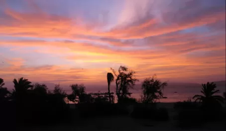 Sunset in Paracas, Peru.