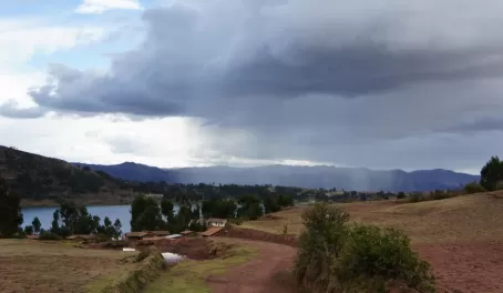 Rain over the lake