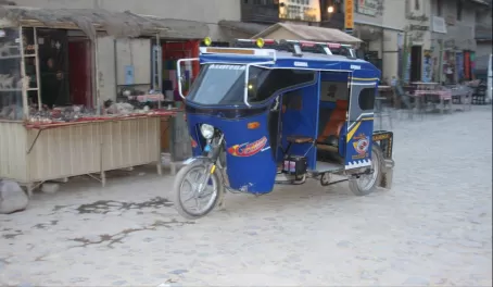 Three Wheeled Taxi in Ollantaytambo