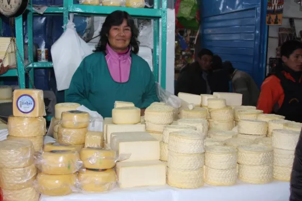 Cusco, Peru: Market - Cheese