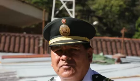 Officer in Aguas Calientes, Peru