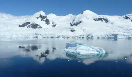 Icebergs and Glaciers in Antarctica