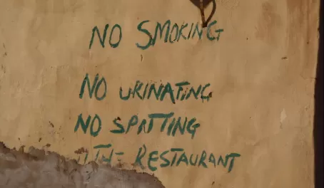 Sign on Restaurant in Kaur