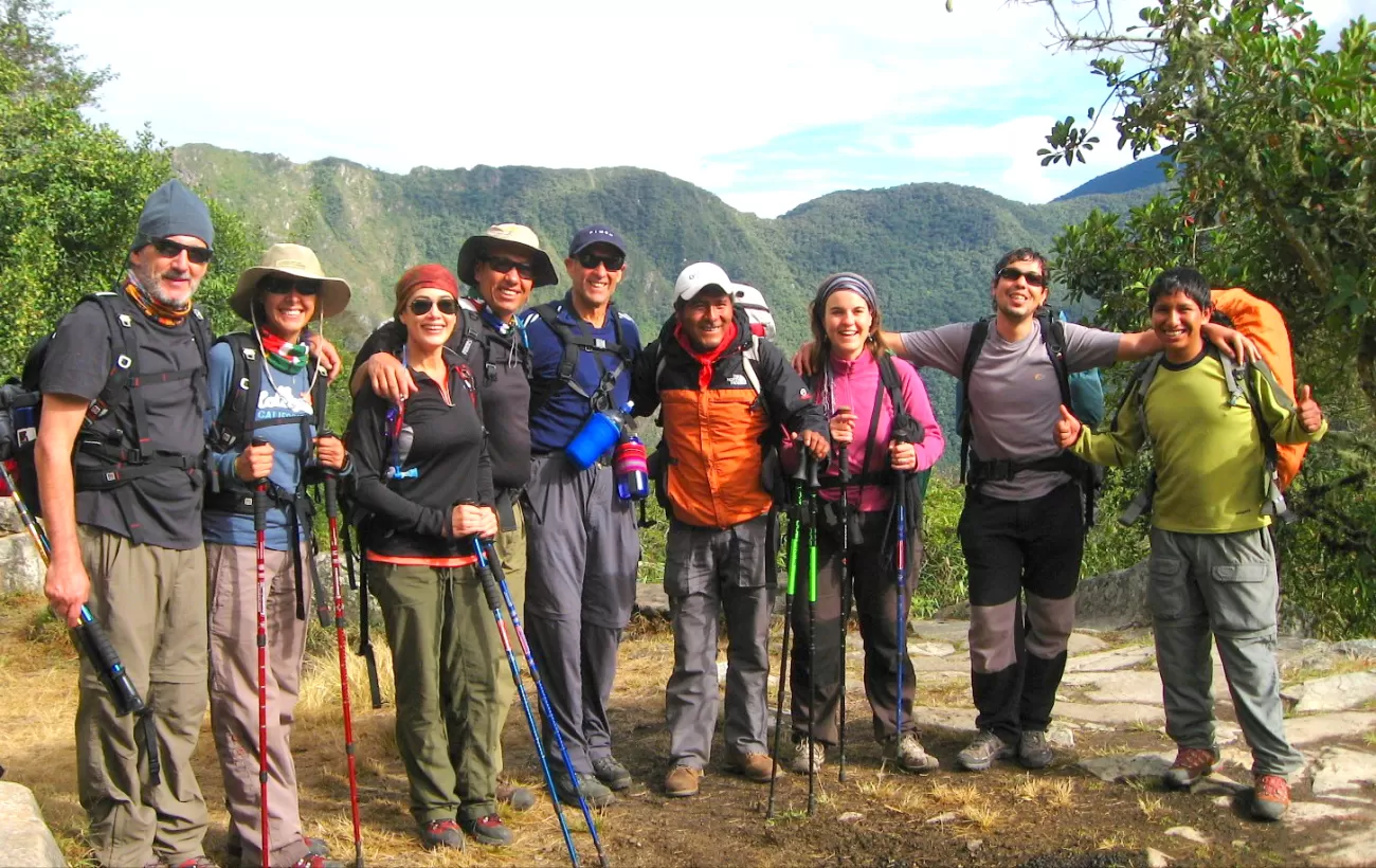 Inca Trail group of hikers