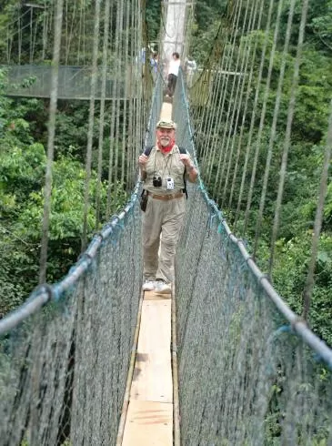 Explore Kakum National Park with the longest and highest suspended rope bridge in the world