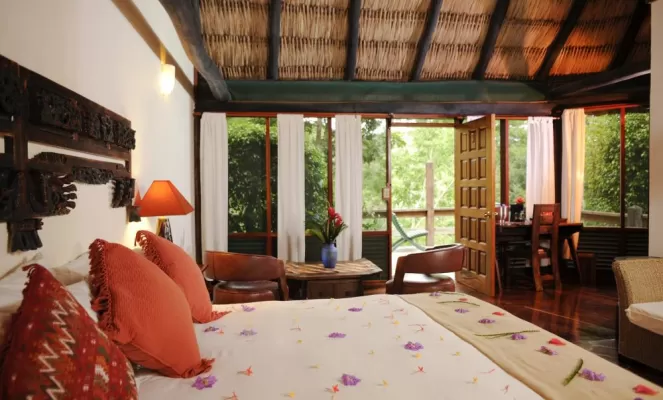 Rooms with a jungle view at the Lodge at Chaa Creek