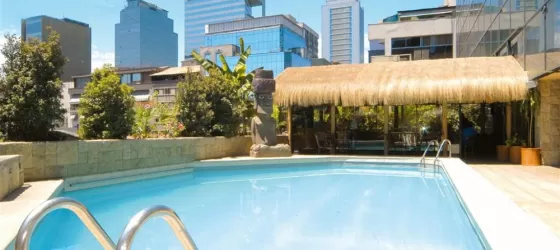 Soak in the Chilean sun at the rooftop pool