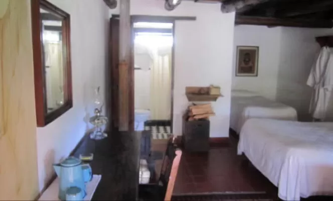 Rooms have fireplaces and modern tiled bath facilities