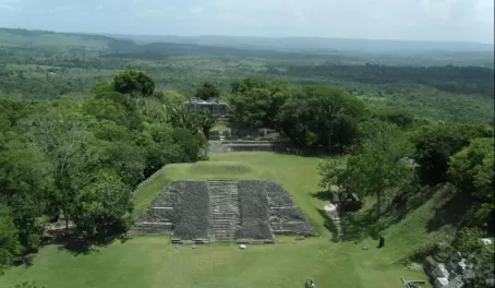View from the top of the Xunantunich Ruins