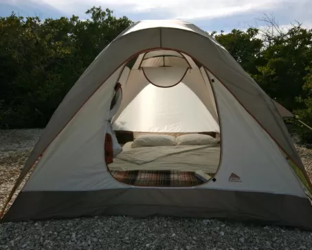 Comfortable tent accommodations
