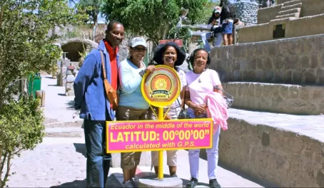 Family at the Ecuator