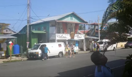 The main street of Bocas del Toro