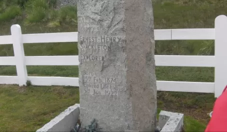 Shackleton's grave, Grytviken, South Georgia Island