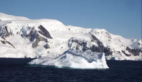 Spectacular landscape in Antarctica