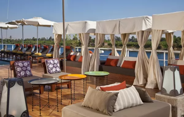 Cabanas on Sun Deck