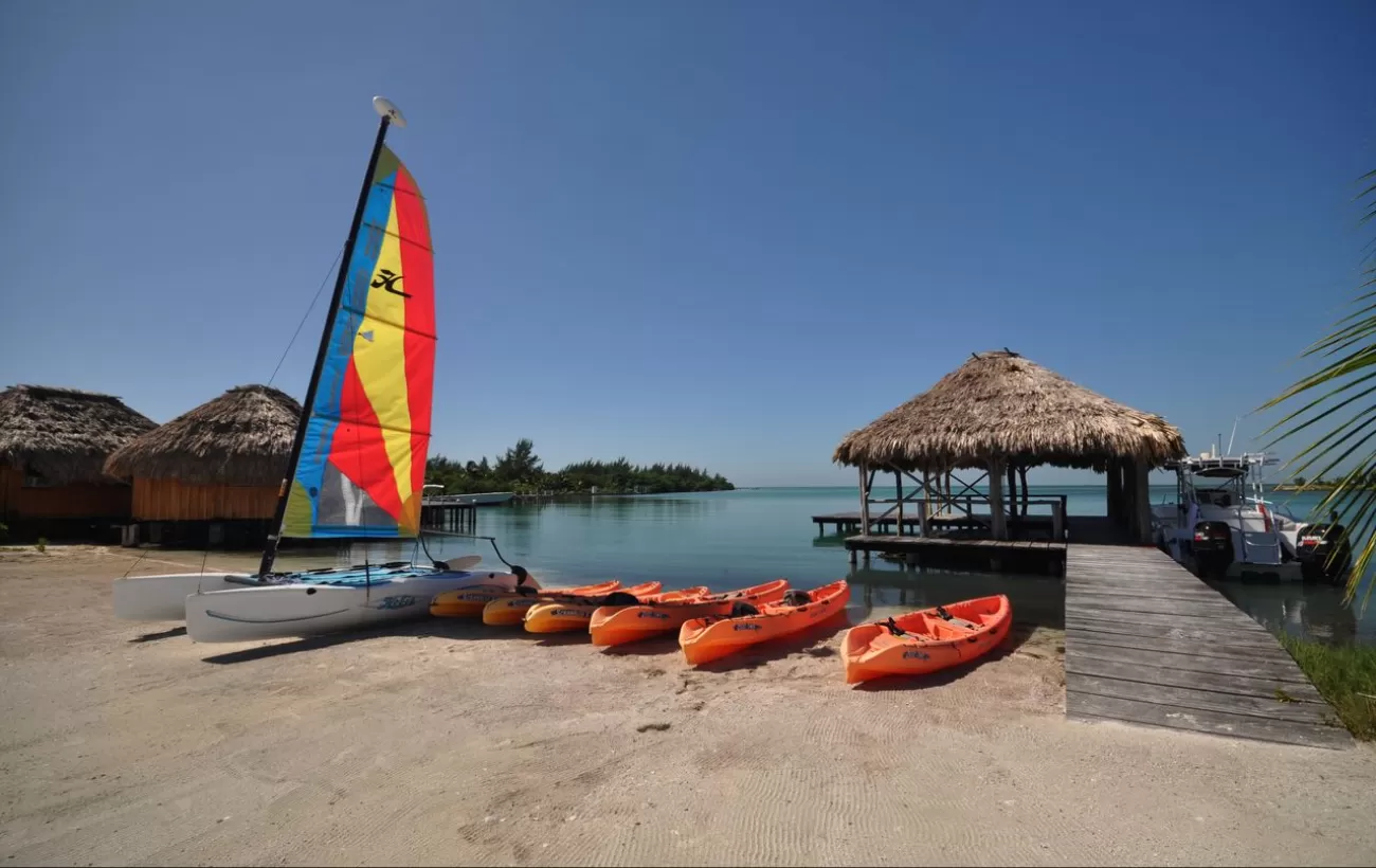 Enjoy numerous watersport activities right off the sandy beaches of St. George's Caye Resort