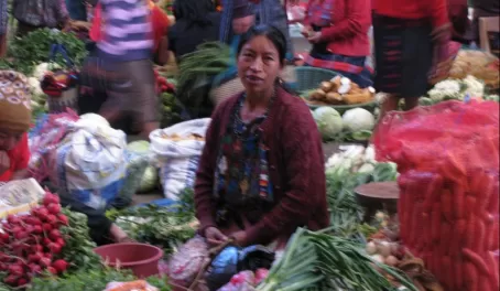 fresh vegetables from Chichicastenango market