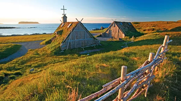 L'Anse aux Meadows - the site of a Viking settlement around the year 1000