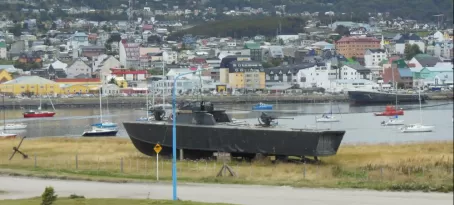 Navy Boat at Ushuaia port