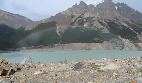 Day 7: A rainbow spans Laguna Torre