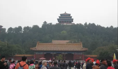 View of Jingshan Park - Beijing China