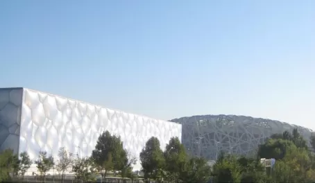 Olympic Stadiums: the Cube and Birds' Nest - Beijing China