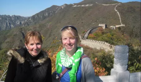 Linda and Laura on the Great Wall of China - Mutianyu