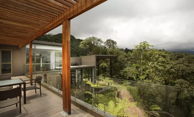 Enjoy the views from Mashpi Lodge on your Ecuador tour