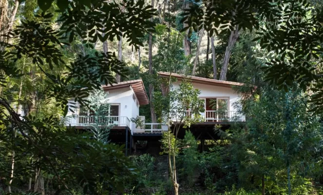 Hacienda Piman's secluded cabanas are nestled in the forest