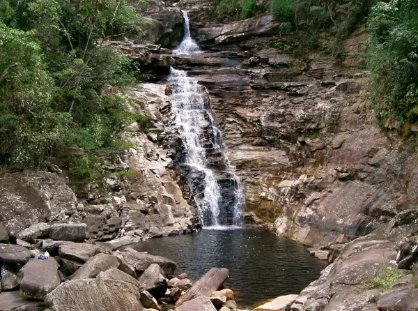 Witness this beautiful waterfall while hiking through Chapada Diamantina