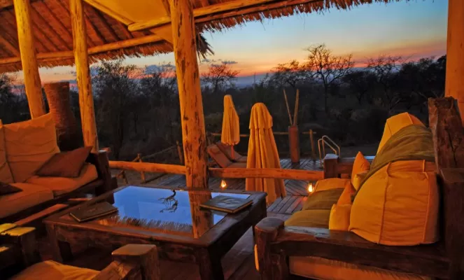 Enjoy the sunset from the open porch at Tarangire Treetops Lodge
