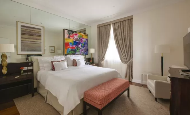 The suites at the Copacabana Palace are spacious and modern