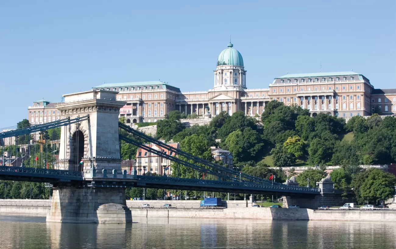Sail past the royal palace of Budapest