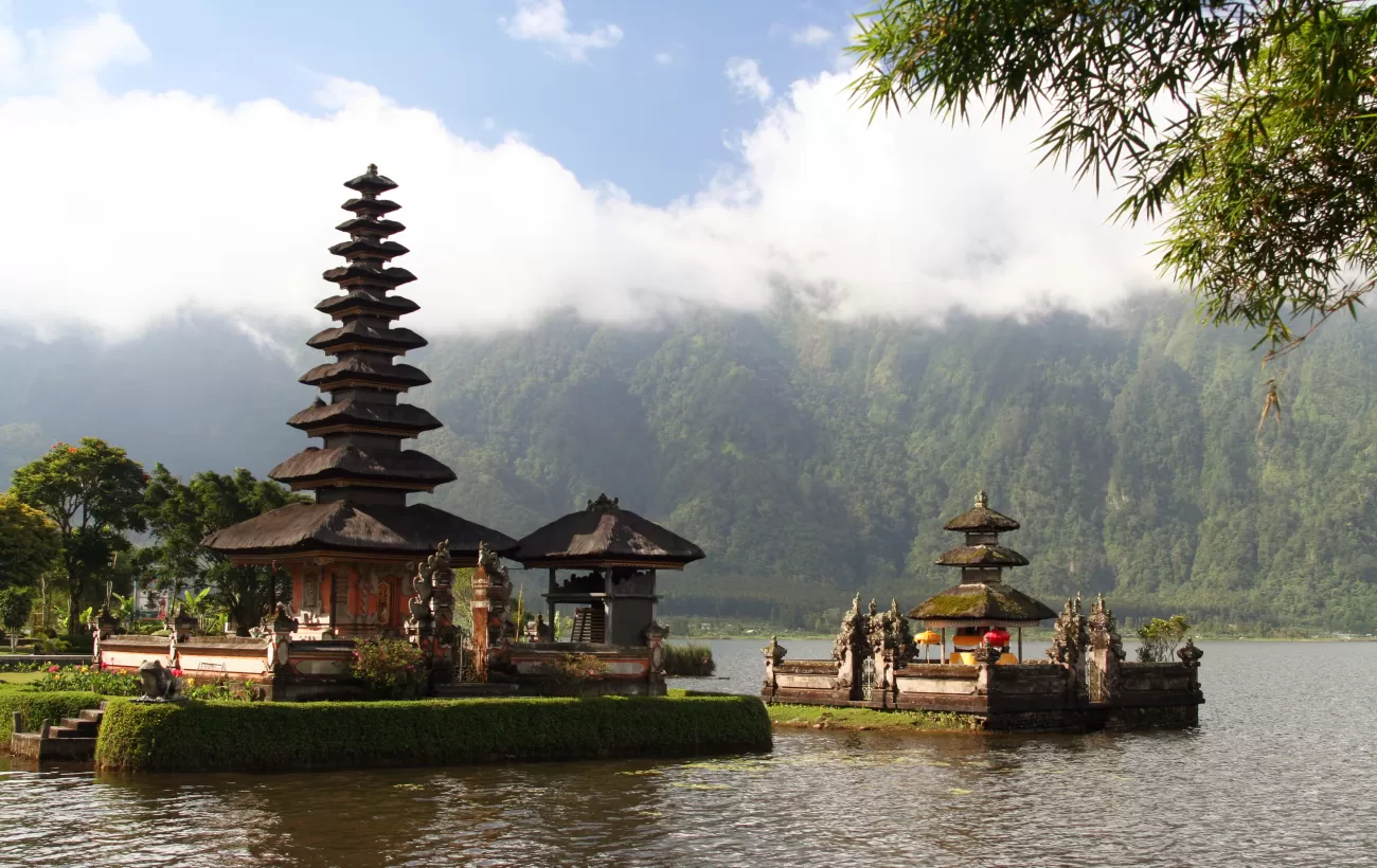 The Ulun Danau Temple in Bali