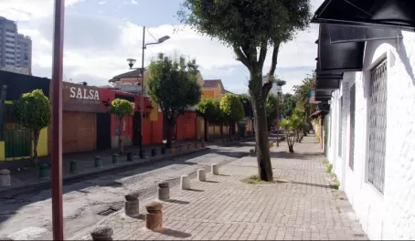 The streets of Quito