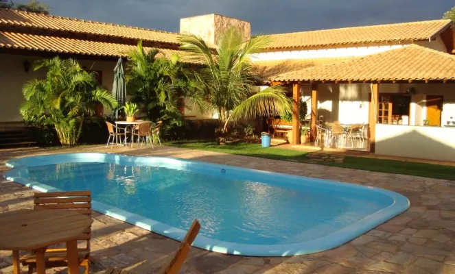 Relax by the pool at the charming Pousada Surucua