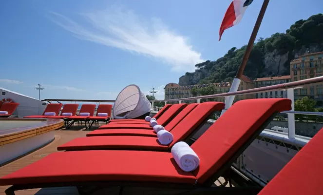 Relax on the sun deck.