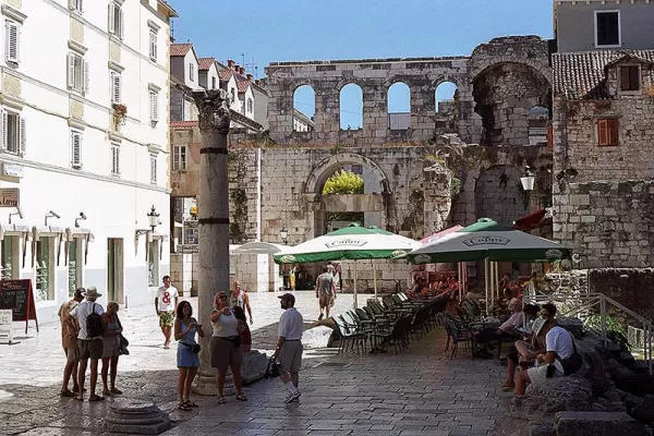 Enjoy a walk through the city of Split.