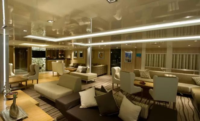 Variety Voyager's lounge and reception area.