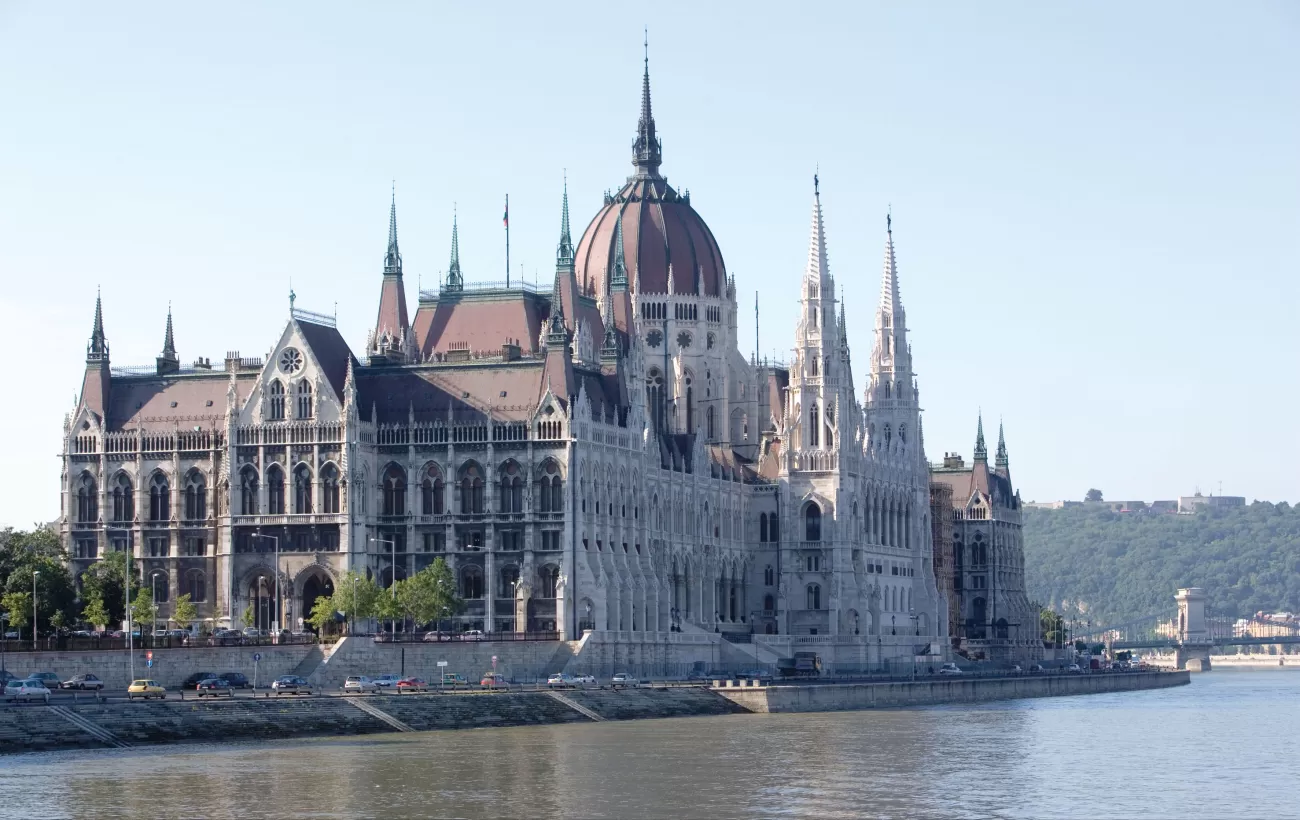 The Parliament building in Budapest