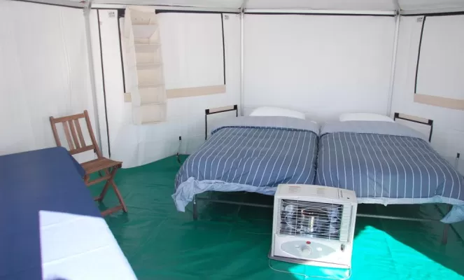 Your comfortable and warm yurt at Premium Safari Camp